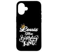 Louis The Birthday King Happy Birthday Shirt Uomini Ragazzi Adolescenti Custodia per iPhone 16
