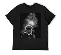 Louis Tomlinson Muscle Fit Athletic Tee Toned Physique Maglietta da allenamento in cotone a maniche corte, Nero , S