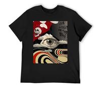 Louis Tomlinson Typography Statement Tee T-shirt in cotone con stampa audace a maniche corte in stile urbano, Nero , M