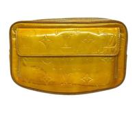 Louis Vuitton Vintage, ,Pre-owned ,Uomo ,Giallo ,ONE SIZE Pre-owned Fulton Monogram Vernis Waist Pouch