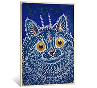 Louis Wain - Stampa artistica su tela, con stampa artistica da parete, motivo: The Man Who Drew Millions of Far-Out Cats by Louis Wain, decorazione moderna per camera da letto, 50 x 75 cm