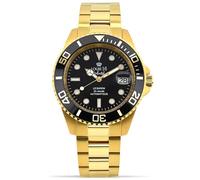 LOUIS XVI Le Baron Automatic 3100 - Ø 41 mm - Orologio da uomo - Impermeabile - Cinturino Oro - Quadrante Nero - Orologio automatico, gold