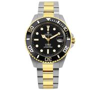 LOUIS XVI Le Baron Automatic 3140 - Ø 41 mm - Orologio da uomo - Impermeabile - Cinturino Argento Oro - Quadrante Nero - Orologio automatico, gold