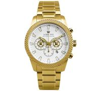 LOUIS XVI Mirage 3301 - Ø 43 mm - Orologio da uomo - cronografo - impermeabile - bracciale oro - quadrante bianco