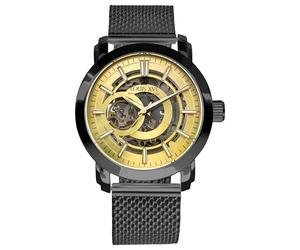 LOUIS XVI Versailles 2.0 Automatico 1932 - Ø 43,5 mm - Orologio da uomo - Impermeabile - Orologio scheletro - Cinturino Nero - Quadrante Oro - Orologio automatico, Nero