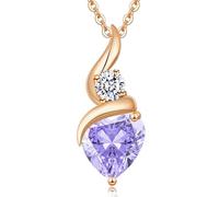 LOUISA SECRET Collana Donna Regalo per Lei Pendente Cuore Infinito da Donna in Argento Sterling 925 con Pietra Portafortuna Collana con Cuore di Fiamma per Mamma,Amica,Compleanno