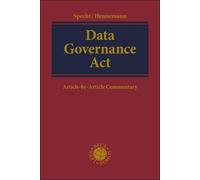 Louisa Specht-Rie Data Governance Act: Article-by-Article Co (Copertina rigida)