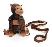 LouisaYork Zaino anti-smarrimento per bambini, motivo: scimmia, imbracatura di sicurezza per bambini da 1 a 3 anni
