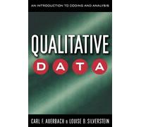 Louise B. Silverstein Carl Auerbach Qualitative Data (Tascabile)