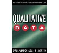 Louise B. Silverstein Carl Auerbach Qualitative Data (Tascabile)