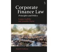 Louise Gullifer Jennifer Payne Corporate Finance Law (Copertina rigida)