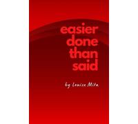 Louise Mita Easier Done Than Said (Tascabile)