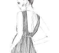 Louise Nisbet la modalità 60 x 80 cm Stampa su Tela, Multicolore