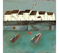 Louise O'Hara Stampa su Tela Floating On A Light Breeze, Cotone, Multicolore, 40 x 40 cm