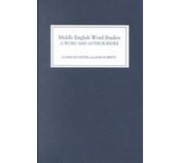 Louise Sylvester J Middle English Word Studies: A Word and A (Copertina rigida)