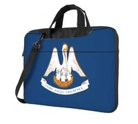 Louisiana - Borsa a tracolla per computer portatile, con stampa della bandiera dello Stato, facile da usare quando si viaggia per affari da 15,6 pollici