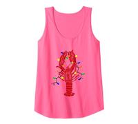 Louisiana Crawfish Christmas Lights Camicia Canotta