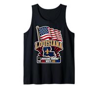 Louisiana Honors The Red White And Blue Canotta