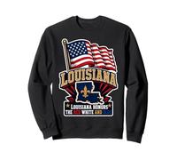 Louisiana Honors The Red White And Blue Felpa