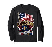 Louisiana Honors The Red White And Blue Maglia a Manica