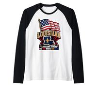 Louisiana Honors The Red White And Blue Maglia con Maniche Raglan
