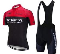 louizumify Set di Magliette da Ciclismo UPF Multitasche Quick-Dry Tech Stretch da Uomo Che Non perdono umidità