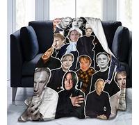 LOUJIN Alan Rickman - Morbido e confortevole pile caldo per divano, letto da ufficio, auto, campeggio, divano, in peluche, 200 cm x 150 cm