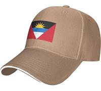 LOUJIN Bandiera di Antigua e Barbuda Berretto da baseball Uomini e Donne Sport all'aria aperta Cappello con lingua d'anatra regolabile Casquette, Foto a colori, Etichettalia unica
