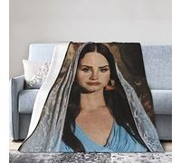 LOUJIN Lana Del Rey Tropico - Coperta per album in flanella ultra morbida per divano letto, 125 x 100 cm