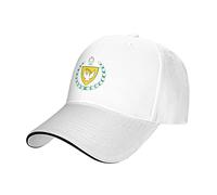LOUJIN Stemma della Repubblica Turca di Cipro del Nord Berretto da baseball per uomo donna Casual Duck Tongue Hat Sport Hat Bianco, bianco, Etichettalia unica