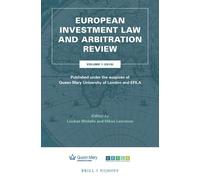 Loukas Mistelis European Investment Law and Arbitration Revie (Copertina rigida)