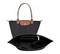 LOUKAYCCI Inserto organizer in feltro per borsa Longchamp Le Pliage L, nero