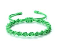 LOUKEKE 2 pezzi/set braccialetti con nodi portafortuna multicolori intrecciati fatti a mano, braccialetti intrecciati, gioielli di misura regolabile