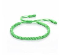 LOUKEKE 2 pezzi/set braccialetti con nodi portafortuna multicolori intrecciati fatti a mano, braccialetti intrecciati, gioielli di misura regolabile