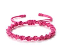 LOUKEKE 2 pezzi/set braccialetti con nodi portafortuna multicolori intrecciati fatti a mano, braccialetti intrecciati, gioielli di misura regolabile