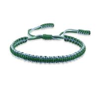 LOUKEKE 2 pezzi/set braccialetti e braccialetti multicolori per donne e uomini, braccialetti con ciondoli in corda fatti a mano