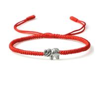 LOUKEKE 2 pezzi/set braccialetti e braccialetti multicolori per donne e uomini, braccialetti con ciondoli in corda fatti a mano