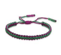 LOUKEKE 2 pezzi/set braccialetti e braccialetti multicolori per donne e uomini, braccialetti con ciondoli in corda fatti a mano