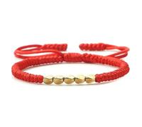 LOUKEKE 2 pezzi/set braccialetti e braccialetti multicolori per donne e uomini, braccialetti con ciondoli in corda fatti a mano