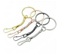 LOUKEKE 20 Pezzi Portachiavi in Lega di Zinco con moschettone, Fibbia a Forma di Zucca in Osso di Serpente, per la creazione di Gioielli con Ciondolo Chiave Fai da Te