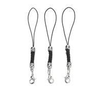 LOUKEKE 50/20 Pezzi di Corde Portachiavi con Fermagli a moschettone e Anelli di congiunzione - Cinghie per Portachiavi Fai da Te, ciondoli e Forniture per la creazione di Gioielli
