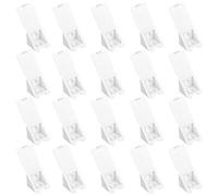 LouMaxx - Connettore a corno, 20 pezzi, Bianco