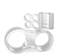 LouMaxx Fermaporta per Maniglia, 6 pezzi Transparente Gommino Paracolpi doppio, Tampone Proteggi Finestre