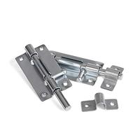 LouMaxx Set di 2 Chiavistelli per Porte - Catenaccio Porta 38x70 mm - Viti Incluse - Chiavistello di Sicurezza - Serratura Porta Interna - Bullone - Serratura di Sicurezza - Chiavistello Scorrevole