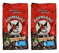 Loumidis Gr round Coffee Papagalos Traditional Decaf 2 Pack (3.4 Ounces) by Loumidis