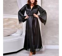 Lounge in lusso con abito da notte lungo raso da donna ideale per abiti da notte