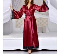 Lounge in lusso con abito da notte lungo raso da donna ideale per abiti da notte