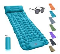 Lounge Mat - La Tua Zona Relax Portatile | Materasso Da Campeggio in Memory Foam | Materassino Autogonfiante per Viaggi E Pavimento | Letto Leggero E Portatile per Auto E Tende Con Pompa(Blue)