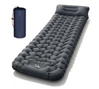 Lounge Mat - Your Portable Chill Zone, Thick Memory Foam Sleeping Pad for Camping, Self Inflating Travel Air Mattress with Pump for Travel Tent Hiking Backpacking Trip Car Camp Gear (Grey)