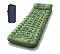 Lounge Mat - Your Portable Chill Zone, Thick Memory Foam Sleeping Pad for Camping, Self Inflating Travel Air Mattress with Pump for Travel Tent Hiking Backpacking Trip Car Camp Gear (Green)